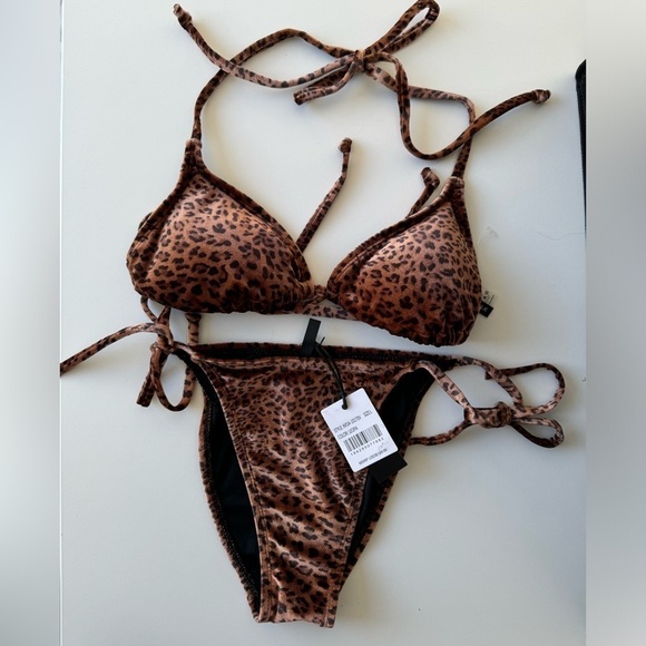 NWT Kendall + Kylie leopard string bikini - Picture 2 of 5